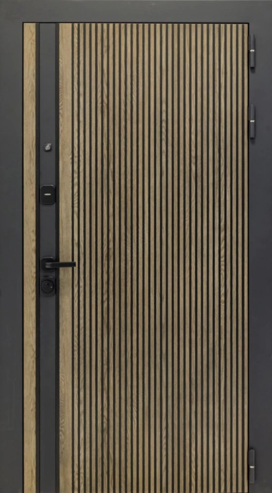 Входная дверь ДвериПРО Росна Экошпон СБ-3 (16мм, Капучино) DPRO222565 внешняя сторона